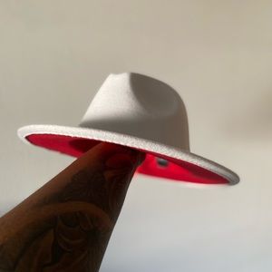 Red bottom fedora
